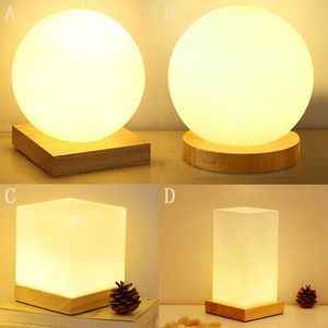 Modern Table Lamp Iron Body and Wood Base Lights For Bedroom Livingroom Children Reading Simple Desk Lamp Lighting