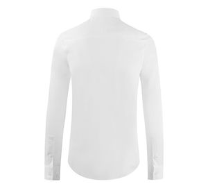 Cross Ornament Neckline Dress Shirt Long Sleeve Slim Casual Shirts Men Plus Size M-4XL Cotton Camisas Masculina