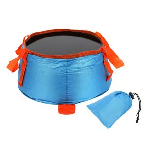 Utomhusväskor Folding Portable Waterpot Travel Camping Tvättfot Tvättfat Bag för resor Vandring