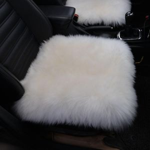 Kudde/dekorativ kudde Real Sheep Fur Plush Seat Cushion Anti-halkstol Golvkuddar Decorativo Sofa Mat