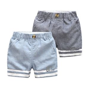 Summer Fashion 2 3 4 5 6 7 8 9 10 Years Toddler Infant Cotton Sports Drawstring Handsome Kids Baby Boy Striped Shorts 210723