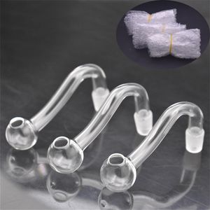 Top quality thick Pyrex Glass Oil Burner pipe 10mm 14mm 18mm male Female ultra-cheap Glass Oil banger Nail for water bong