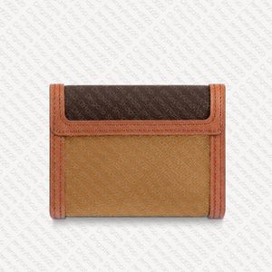 M68725 Dauphine Compact Wallet Designer Womens Canvas Portefeuille Zippy Coin Card Card Card Card Victorine Key Pouch Mini Po333d