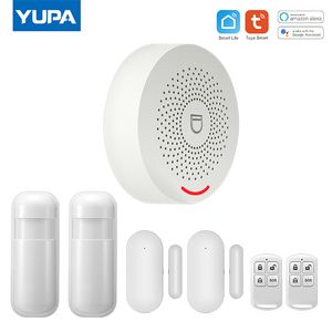 Wifi Intelligent Alarm Security System Motion Sensor Smart Lifetuya Controle de aplicativo compatível com Alexa Google Assistant