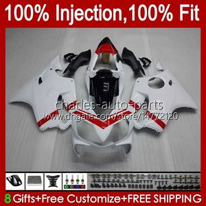 Corpo OEM per HONDA CBR600F4i F4 i CBR600FS 01-03 Carrozzeria A6No.23 CBR 600F4i 600 F4i FS CC 2001 2002 2003 CBR600 F4i 600CC 01 02 03 Stampo ad iniezione Carenatura bianco lucido