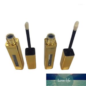 Garrafas de armazenamento frascos vazios quadrados de ouro labial tubos de brilho recém-recipientes de embalagem cosméticos recipientes de embalagem redonda 10 / 15pcs1