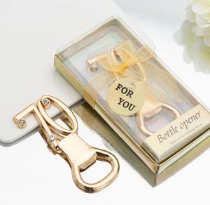 100PCS Gold 70 Number Bottle Opener Anniversary Party Favors Birthday Keepsake Event Giveaway Table Decors Beer Bottles Openers SN2679