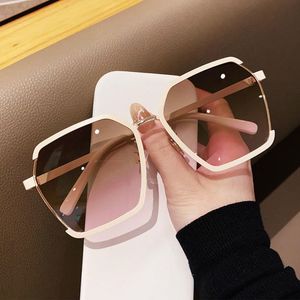 Sunglasses Women Luxury Square For Men Oversized White Tea Original Brand Design Sun Glasses Female Fashion Shades Eyewear