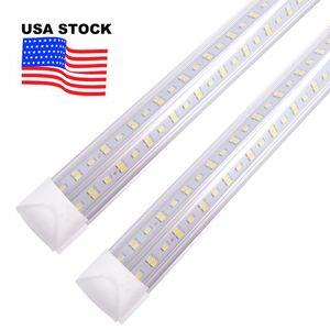 LED Shop Light V Shape LEDs Tube Lights Clear Cover Hight Output Linkable Shops Lighting Tubes for Garage LED Work Lights