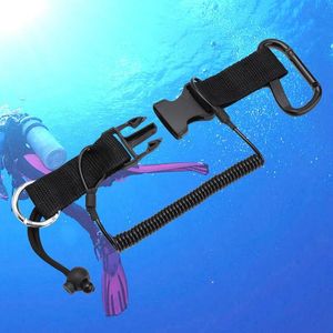 Pool & Accessories Underwater Diving Camera Safety Anti Lost Durable Scuba Lanyard Coil Rope Nylon Buckle Clip Climbing Carabiner Hook