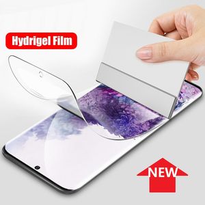 Hydrogel Soft Film Full Coverage Curved 3D Cover Displayschutzfolie für Samsung A02 A12 A32 4G 5G A42 A52 A72 A22 A82 A03S M32 A02S F62 A21S A01 A11 A21 A31 A51 A71 A91 A70