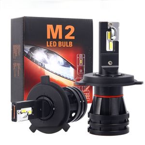M2 Led reflektor samochodowy H4 H7 H1 H8 H11 9005 Hb3 9006 Hb4 9012 H27 niska lub światła drogowe obiektyw lampa Led Turbo żarówka motocyklowa