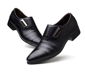 Mode affärsmän designer skor klassiska läder herrkläder glida på klänning sko oxfords svart brun winting ull stövlar stor storlek 38-48