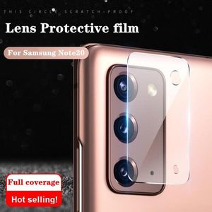 Temperat glas Len Skärmskydd Tillbaka Kamera Clear Lens Film Skyddsglasögon för Samsung Galaxy S20 Plus S21 Not 20 Ultra