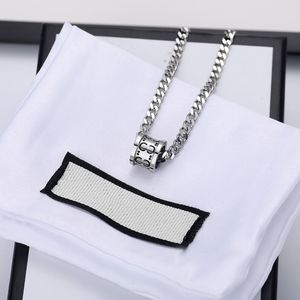 Мужское серебряное ожерелье для женщин роскошные дизайнерские ювелирные ювелирные ювелирные украшения женские дизайнеры Цепочки для ожерелья