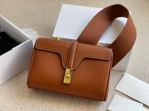 Weiche Luxus-Designer-Tasche für Teenager, Umhängetasche, Clutch, hergestellt aus echtem Leder, Größe 24 x 16,5 cm