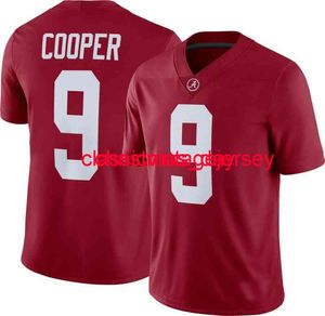 Stitched Men Women Youth Alabama Crimson Tide Amari Cooper #9 Crimson NCAA Jersey Embroidery Custom XS-5XL 6XL