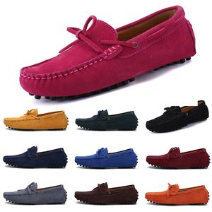 men casual shoes Espadrilles triple black navy brown wine red green khaki Orange mens sneakers outdoor jogging walking fifty