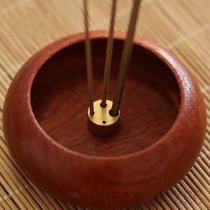 Rosewood Incense Burner For Incense Sticks Censer With 4 Holes Incense Holder Home Desk Decoration