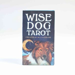 New Tarot Wise Dog Cartões Versão English Versão Oracles para Divinate Fate Iniciantes Deck Board Jogo Adulto Jogos Individual