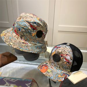 Модные ковшные шапки шляпы бренд печати Унисекс Snapbacks Летние личности Очарование мужчин женщин Спортивная шапка дышащая солнцезащитная шляпа