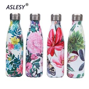 Custom Stainless Steel Bottle for Water Thermos Vacuum Insulated Cup Double-Wall Travel Drinkware Sports Flask 211122