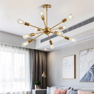 10 luci Sputnik Lampade a sospensione Lampadario industriale moderno Apparecchio retrò Lampada a sospensione Adatto Soggiorno Camera da letto Cucina Corridoio Ristorante Bar