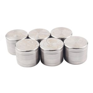 63mm Herb Moedor 4 Peças Tobacinho Moinhos de Zinco Liga de Zinco Fumar Acessório Tubos de Fumo CNC Dentes Filtro