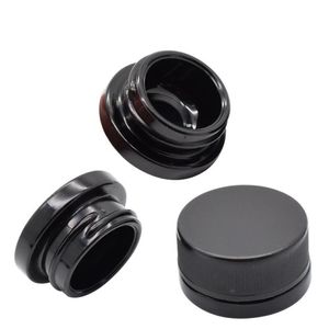 Black Ultraviolet glass jar bottle with childproof 5 ml (0.17 fl oz) Pocket Size child resistance lid for thick oil SN2618