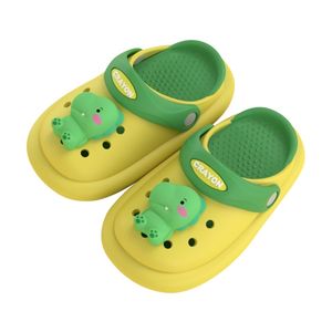 Estate Bambini Ragazze Ragazzi Sandali Pantofole Cartone animato Coperta Casa Bambini Scivoli per bambini Scarpe da giardino con foro EVA Suola morbida antiscivolo 210713