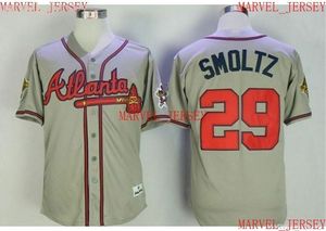 Män kvinnor ungdom John Smoltz basebolltröjor syade anpassa valfritt namn nummer jersey xs-5xl