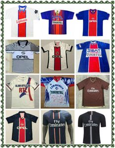 Retro Anelka Okocha Weah Soccer Jersey خمر كرة القدم قميص كلاسيك إبراهيموفيتش 06 07 12 13 93 94 95 96 98 99 1990 92 موحدة