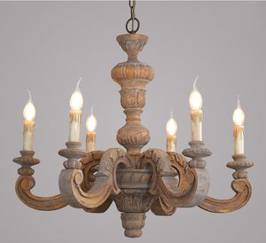 Candelabros de pilar romano Lámparas colgantes luces colgantes talladas de madera lámpara retro de murano italiano vintage elegante dormitorio sala de estar