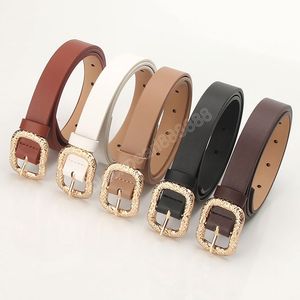 Fashion Women PU Belt Metal Buckle Oval Pin Buckle Belt Waistband Student Wild Jeans Dress Waist Strap cinturon mujer