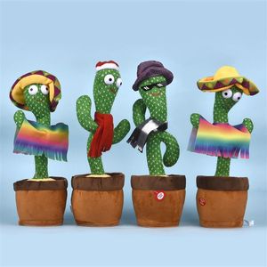 Wholesale japanese restaurant styles for sale - Group buy Dancing cactus talking cactus Stuffed Plush Toy Electronic toy with song plush cactus potted Early Education Toy For kids