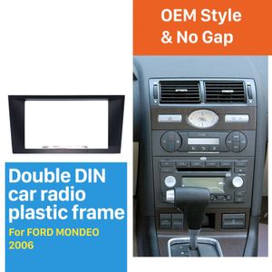 Deslumbrante Duplo Din Rádio Rádio Fáscia Para 2006-Ford Mondeo Audio Moldura Painel Adaptador Dash Kit de Tracagem