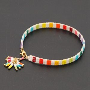 Charm Bracelets Rainbow Bead Bracelet For Girl Jewelry Handmade Japanese Beads Pulsera Bohemain Color Jewellery Miyuki