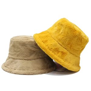 Mulheres inverno chapéu Outdoor cor sólida folha de pele de pele padrão cubeta chapéus macio gorros mujer