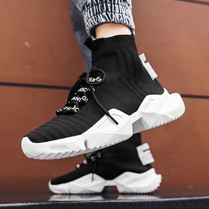 Damyuan Mäns Retro Sock Sneakers 47 High Top Chunky Men Skor Andas Män Tjock Botten Casual Shoes Zapatos de Hombre FGH4556JKYKTYK