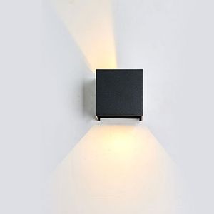 L￢mpadas de parede de 12W modernas LED para baixo para baixo ￢ngulo de feixe ajust￡vel L￢mpada de alum￭nio ￠ prova d'￡gua IP65 Banheiro de banheiro externo do quarto da sala de estar da sala de estar escada do jardim Crestech Crestech