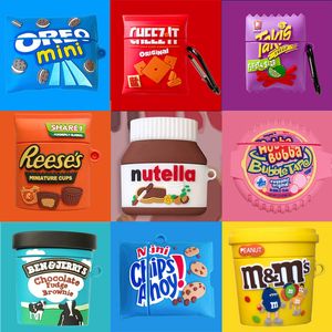 3D Dragon Chocolate Earphone Case for AirPods Pro Cute Chip Snack Bag Soft Silicone Airpods 2 1 Protective Charging Box