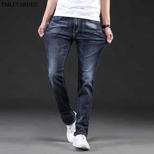 Jeans classici da uomo Plus Size 44 46 Jeans di marca maschile di colore puro denim dritto Jeans da uomo Homme X0621
