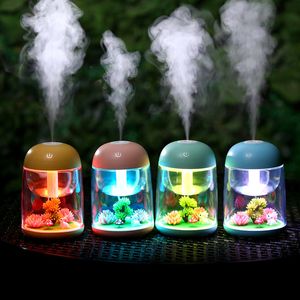 180ml micro paisagem humidificador noite luz usb humidifiers névoa fabricante mini decorações de escritório purificador de ar w-00870