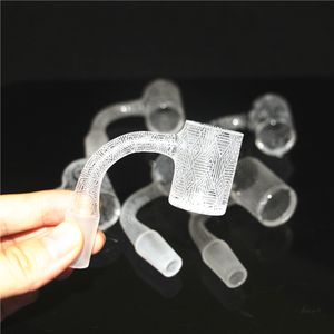smoking Fully weld sandblasted quartz banger OD 25mm 14mm male 90 luxury for dab rig water pipe bong