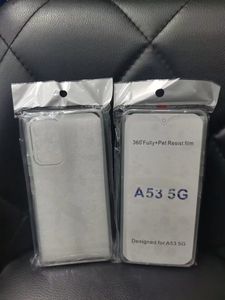 Casos de TPU suave e de dupla face para Samsung S22 Ultra Plus A13 4G Galaxy A33 A53 A73 5G 360 graus Cobertura de corpo inteiro Dual 2in1