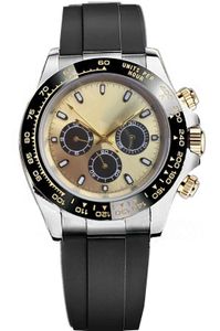 Нарученные часы продают премиум черный циферблат 40-миллиметровый космограф 116503 Двухцветная золотая нержавеющая сталь Механическая автоматическая мужская часы