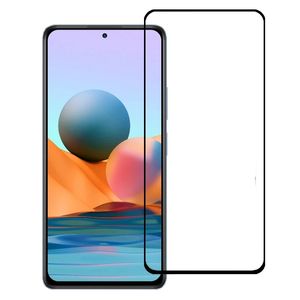 9H 전체 커버 강화 유리 스크린 보호자 실크 Xiaomi 11 x Pro Poco M3 Pro Redmi Note 10T 200pcs / lot