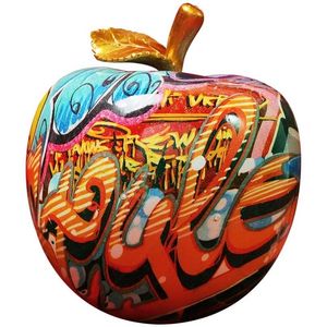 Kreatywny Malowane Graffiti Kolorowe Apple Żywicy Rzemiosło Ozdoby Dom Wejście Wejście TV Gabinet Office Dekoracje 211101