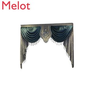 Curtain & Drapes Europe Embroidered Luxury Window Valance Curtains For Living Room Blackout Bedroom Kitchen Home Decor