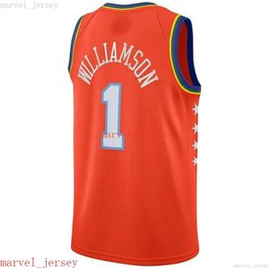 Custom Stitched Zion Williamson Orange 2020 Rising Stars Gioco Swingman Jersey XS-6XL Mens Ritorni al passato Maglie da basket Cheap Uomo Donna Yout